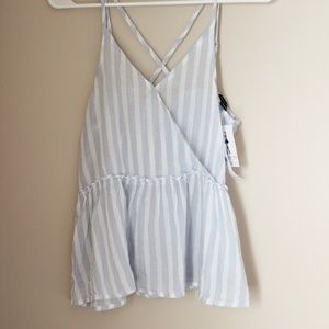 NWT American Eagle Small Striped Peplum Tank